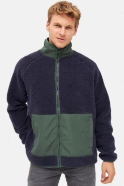 Derbe Kuschelby Navy Herren Fleecejacke Blau Grün -Derbi Kleidung Geschaft 14361 1 1280x1280