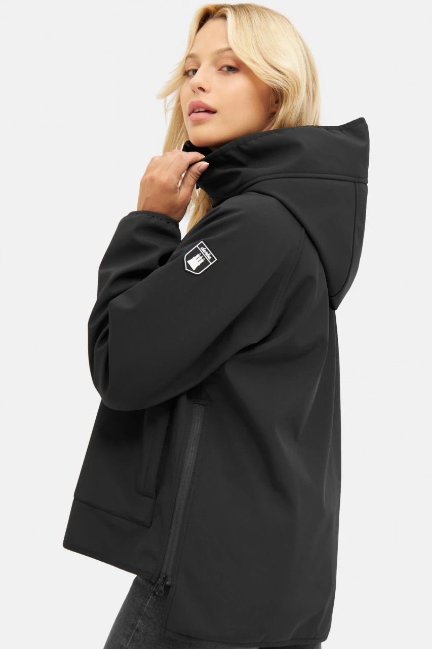 Derbe Peutby Black Damen Softshelljacke Schwarz Nachhaltig 5 Derbe Peutby Black Damen Softshelljacke Schwarz Nachhaltig – Bild 3