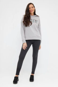 Derbe Flamoin Damen Pullover Hoodie Paloma Grau Moin -Derbi Kleidung Geschaft 14376 3 1280x1280