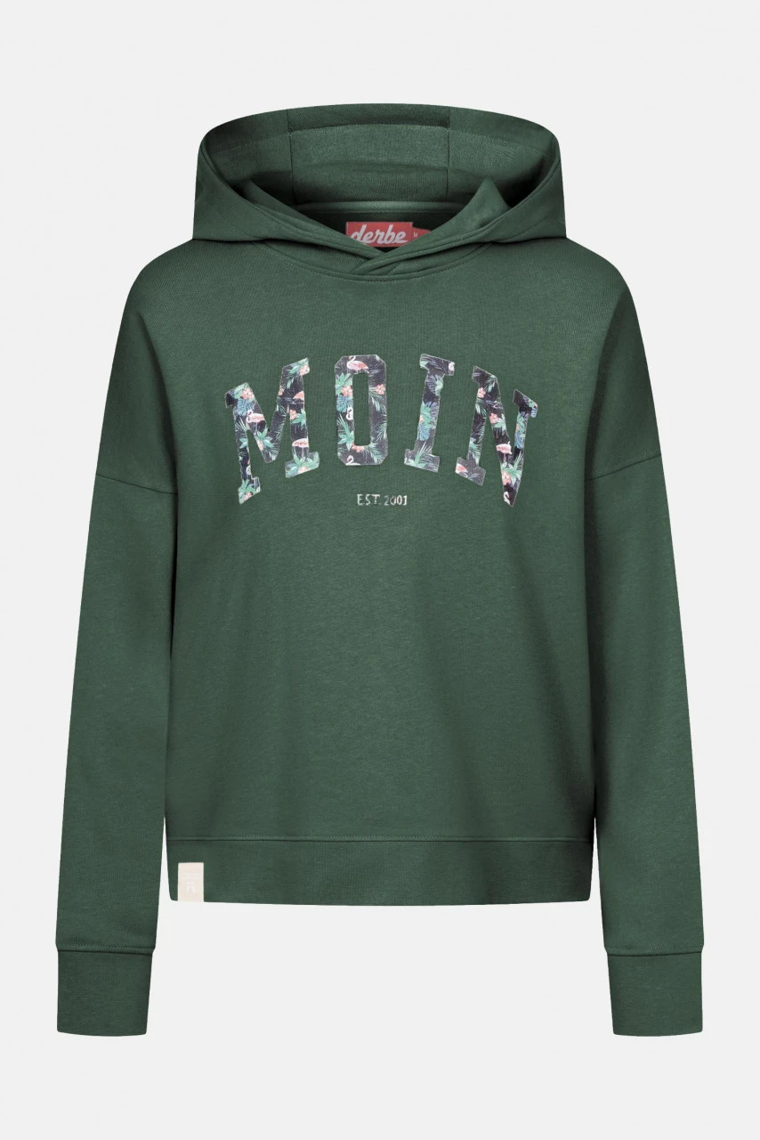 Derbe Flamoin Damen Pullover Hoodie Kombu Green Dunkelgrün Moin 3 Derbe Flamoin Damen Pullover Hoodie Kombu Green Dunkelgrün Moin