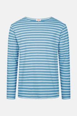 Armor-Lux Armor Lux Streifenshirt Houat Hellblau Weiß Gestreift Herren Mariniere