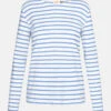 Armor-Lux Armor Lux Lesconil Weiß Hellblau Damen Streifenshirt Mariniere Blanc Lobelia -Derbi Kleidung Geschaft 14395 0PMDSEYrefpDno 1280x1280