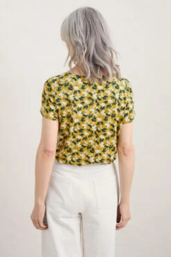 Seasalt Cornwall Appletree Damen Shirt Gelb Weiß Blumen Floral -Derbi Kleidung Geschaft 14401 2 1280x1280