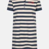 Derbe Feel Good Striped Damen Polo Kleid Navy Dunkelblau Beige Gestreift -Derbi Kleidung Geschaft 14403 0 1280x1280