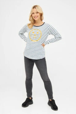 Derbe Robsmile Damen Longsleeve Langarmshirt Orion Blue Gestreift Smiley Robbe 10 Derbe Robsmile Damen Longsleeve Langarmshirt Orion Blue Gestreift Smiley Robbe -Derbi Kleidung Geschaft 14404 3 1280x1280