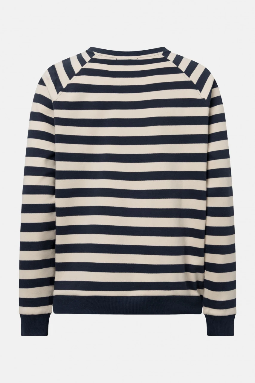 Derbe Feel Good Striped Herren Langarmshirt Dunkelblau Beige Pullover Gestreift 4 Derbe Feel Good Striped Herren Langarmshirt Dunkelblau Beige Pullover Gestreift – Bild 2