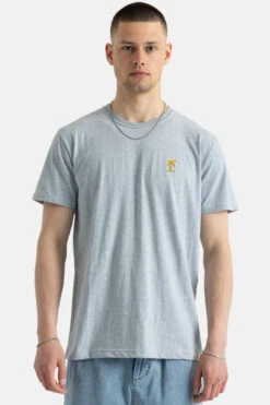 RVLT Herren T-Shirt Hellblau Palme