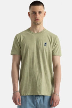 RVLT Herren T-Shirt Hellgrün Palme