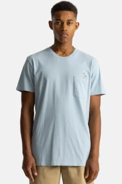 RVLT Herren T-Shirt Hellblau Möwe