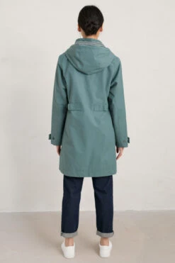 Seasalt Cornwall Coverack Damen Regenjacke Hellblau Türkis Baumwolle -Derbi Kleidung Geschaft 14427 3 1280x1280