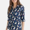 Seasalt Cornwall Larissa Damen Bluse Blau Segelschiffe GOTS -Derbi Kleidung Geschaft 14456 0yXzCD1ehZjsWX 1280x1280