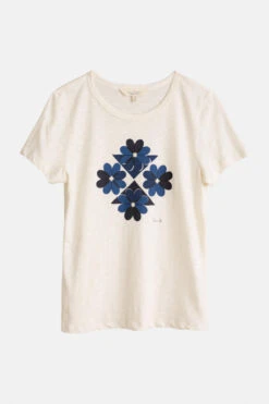 Seasalt Cornwall Printing Ink Damen T-Shirt Weiß Blau Blumen GOTS -Derbi Kleidung Geschaft 14458 3MntHq5EZwrlBI 1280x1280