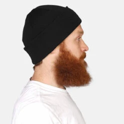 Strickmütze 100% Schurwolle Merino Hanseheld Feinstrickmütze - Schwarz -Derbi Kleidung Geschaft 1820 1 302YnWycsB1viaHN 1280x1280