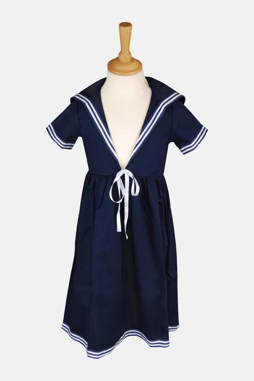 Kinder-Matrosenkleid - Marine 3 Kinder-Matrosenkleid - Marine