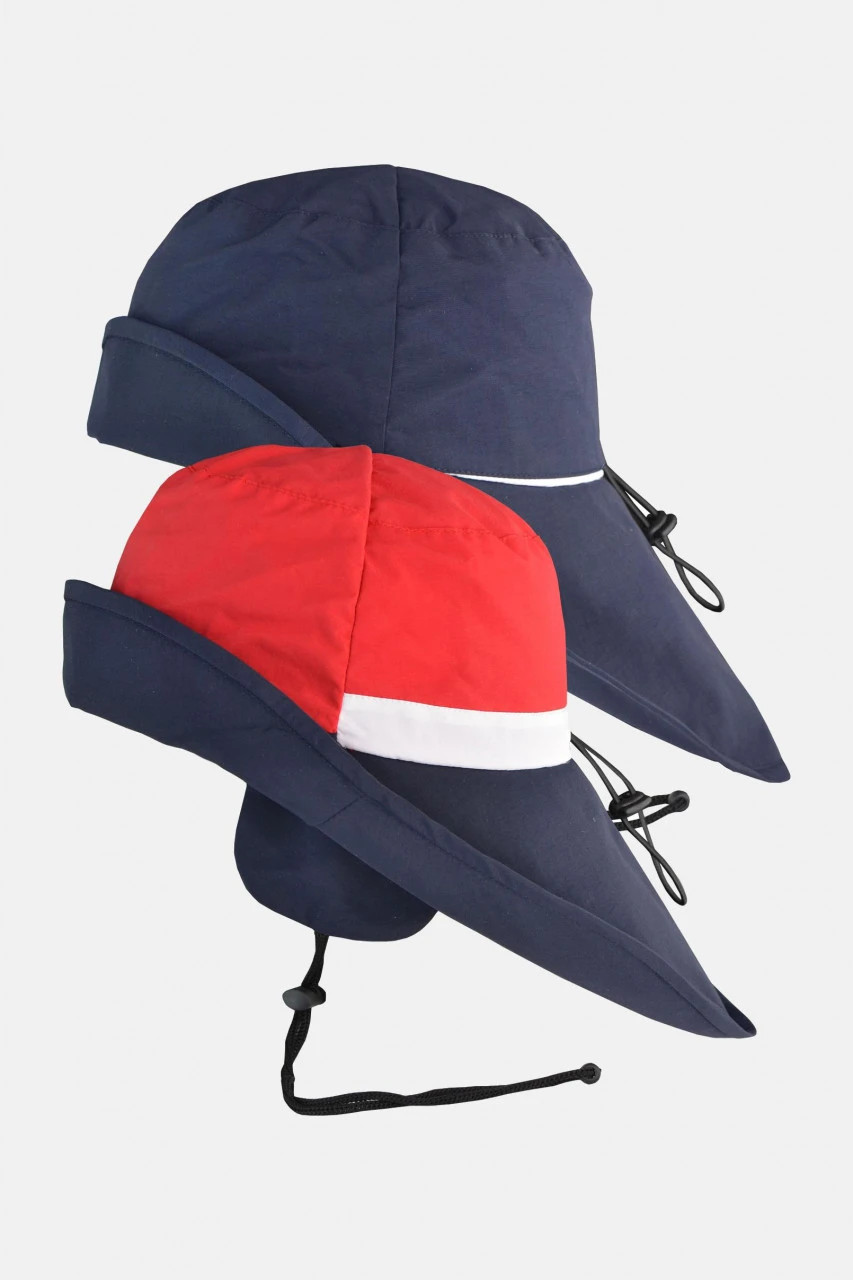 Südwester Wendekopf Marine-Rot Regenhut 3 Südwester Wendekopf Marine-Rot Regenhut