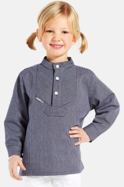 Fischerhemd Original Schmal Gestreift Kinder