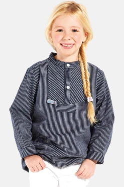 Fischerhemd Basic Schmal Gestreift Kinder