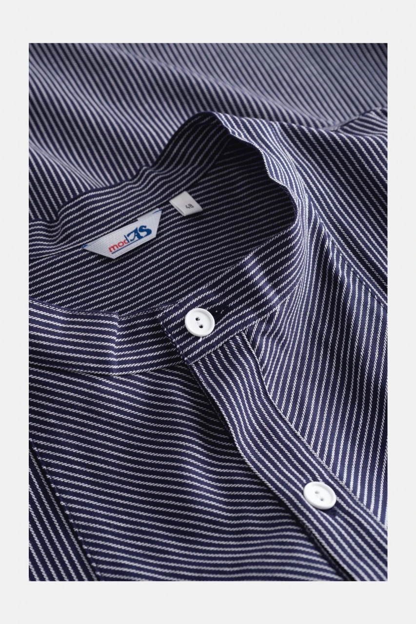 Fischerhemd Original Schmal Gestreift 5 Fischerhemd Original Schmal Gestreift – Bild 3