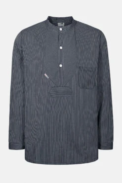 Fischerhemd Basic Schmal Gestreift