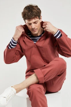 Armor-Lux Armor Lux Fischerhemd Vareuse Rot -Derbi Kleidung Geschaft 76840 638 0295 1280x1280