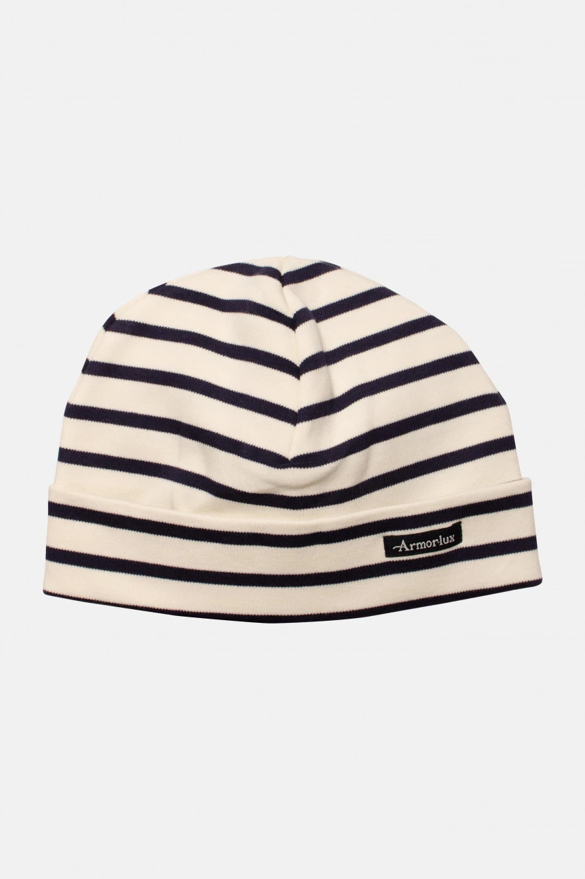 Armor-Lux Armor Lux Mütze Natur-blau Gestreift - Tréguier Raye 3 Armor-Lux Armor Lux Mütze Natur-blau Gestreift - Tréguier Raye