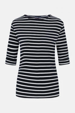 Armor-Lux Armor Lux Cancale 3/4-Arm Streifenshirt Marine-weiß Damen