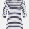 Armor-Lux Armor Lux Cancale 3/4-Arm Streifenshirt Weiß-marine Damen -Derbi Kleidung Geschaft 7934 0EQ5fHaM7XyOAy 1280x1280