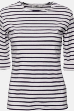 Armor-Lux Armor Lux Cancale 3/4-Arm Streifenshirt Weiß-marine Damen -Derbi Kleidung Geschaft 7934 3X1gx0hqi2G85M 1280x1280