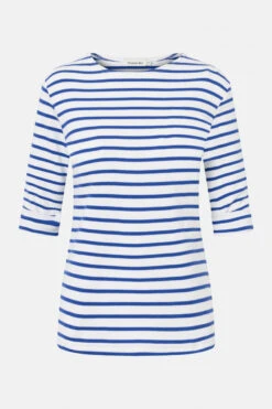 Armor-Lux Armor Lux Cancale 3/4-Arm Streifenshirt Weiß-sternblau Damen