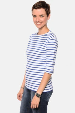 Armor-Lux Armor Lux Cancale 3/4-Arm Streifenshirt Weiß-sternblau Damen -Derbi Kleidung Geschaft 7936 2kqPAu6wDCgBFa 1280x1280