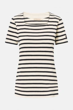 Armor-Lux Armor Lux Fair-Trade Streifenshirt Coursive Kurzarm Damen