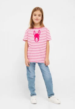 Derbe Sweetdonkey Kinder T-Shirt Pink Gestreift Esel -Derbi Kleidung Geschaft K 104 TSFL Sweetdonkey 20pink 20glo 200360 070 1280x1280