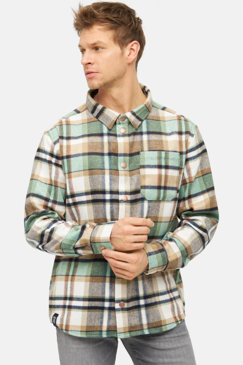 Derbe Checkholm Herren Hemd Grün Braun Kariert 4 Derbe Checkholm Herren Hemd Grün Braun Kariert – Bild 2