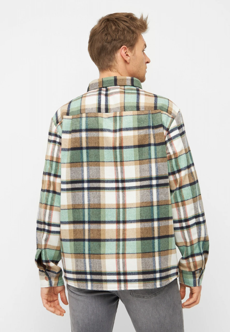 Derbe Checkholm Herren Hemd Grün Braun Kariert 6 Derbe Checkholm Herren Hemd Grün Braun Kariert – Bild 4