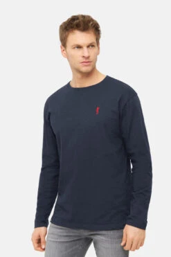 Derbe Kippes Herren Langarmshirt Dunkelblau Navy -Derbi Kleidung Geschaft M 04 LSFL Basic 20Kippes 20navy 20010 010 clipped rev 2ClN8dLnqcbdR1 1280x1280
