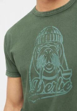 Derbe Walross Herren T-Shirt Grün -Derbi Kleidung Geschaft M 04 TSW Walross 20kombu 20green 200540 040 1280x1280