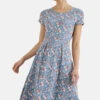 Seasalt Cornwall Riviera Damen Kleid Hellblau Rot Blumen -Derbi Kleidung Geschaft Riviera 20Dress 20II 20 20Papercut 20Floral 20Tide 20 203 clipped rev 11fPB8v1vFNBSo 1280x1280