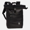 Derbe Ruck Unisex Rucksack Rolltop Schwarz -Derbi Kleidung Geschaft Ruck vorne clipped rev 1 1280x1280
