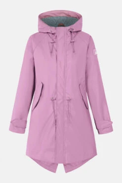 Derbe Traveby Friese Fisher Mauve Damen Regenmantel Rosa Nachhaltig