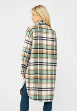 Derbe Checkholm Damen Hemd Bluse Grün Beige Karo -Derbi Kleidung Geschaft W 01 XX Checkholm 20check 200604 020 1280x1280