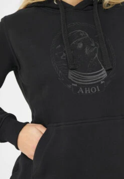 Derbe Matrosenrobbe Damen Hoodie Schwarz -Derbi Kleidung Geschaft W 05 HD Matrosenrobbe 20jet 20black 200920 040 1280x1280