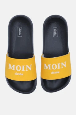 Derbe Buddellette Moin Schlappen Latschen Freesia Marine Gelb Blau